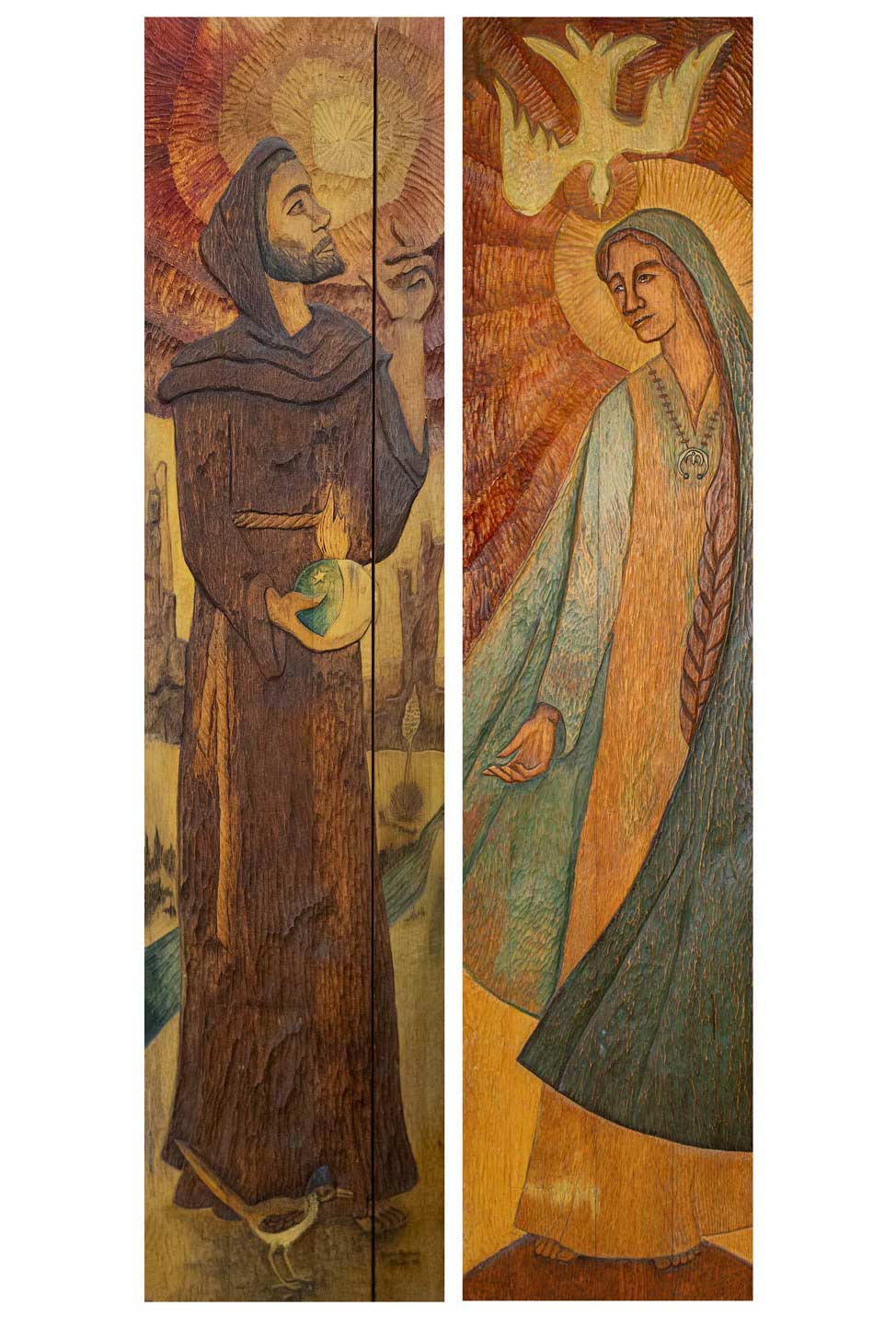 Handcarved Door Panels