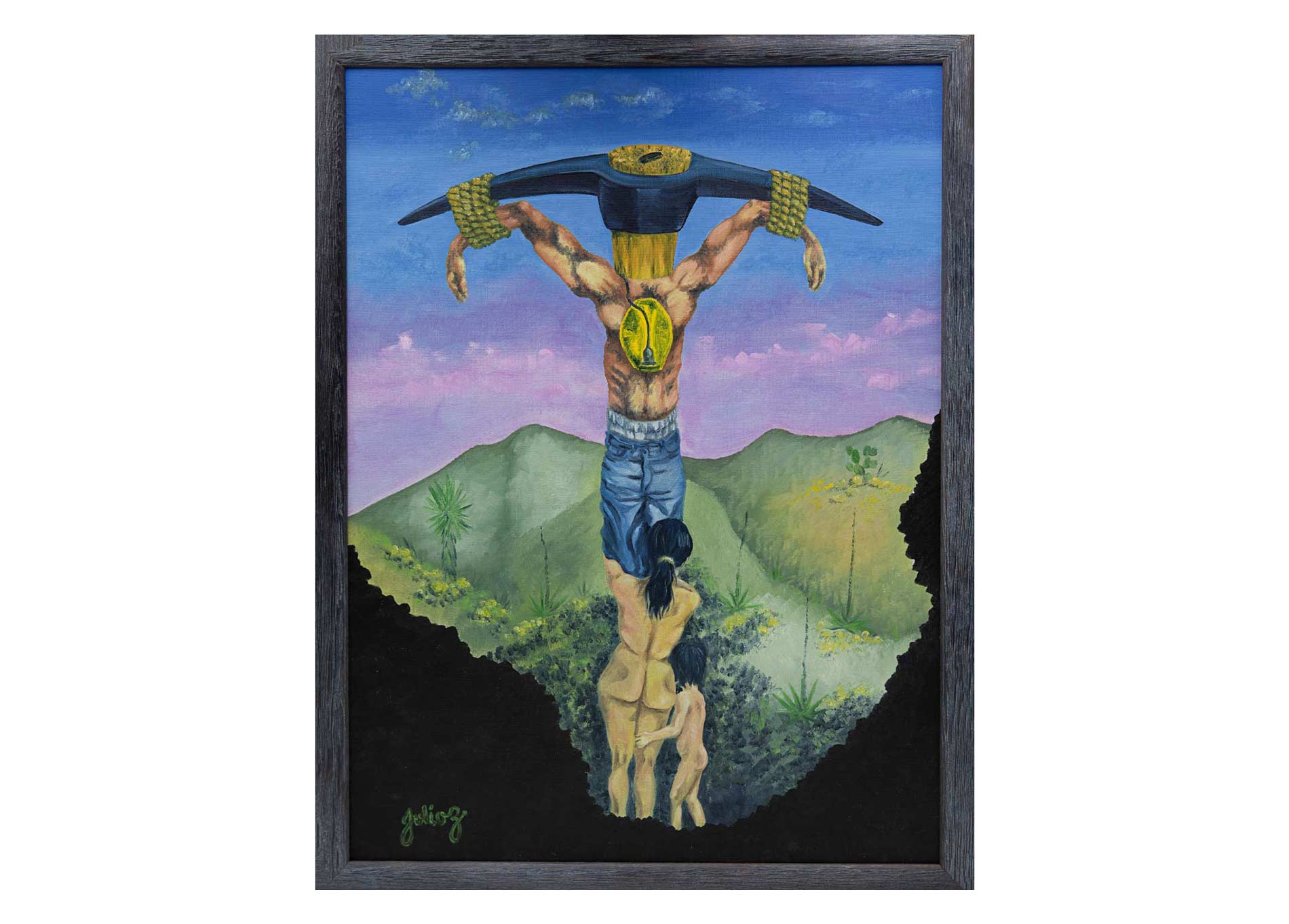 Painting of a Coal Miner